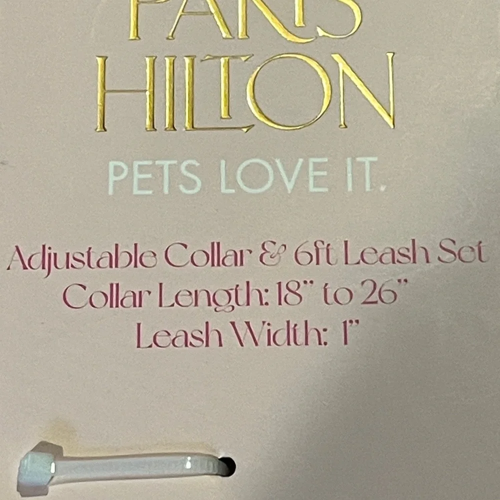 Paris Hilton Yellow and Pink Gold Hardware Dog/ Pet 6 foot Leash NWT